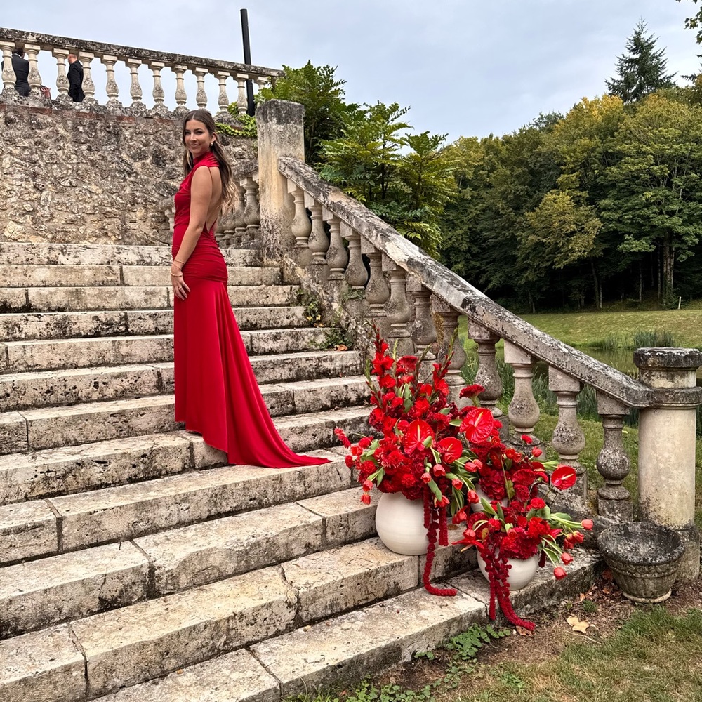 SIEDRES Red Maxi Dress